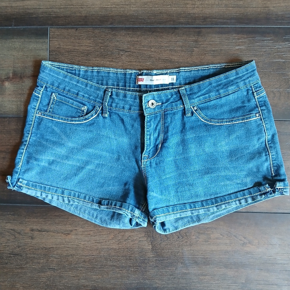 Levi's shorty short women's size 11 stretch denim